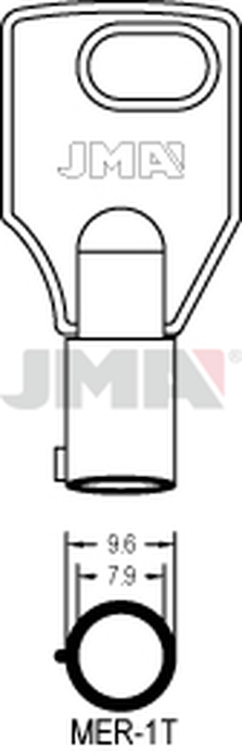 JMA MER-1T Specijalan ključ (Silca MER22T / Errebi MR23T)