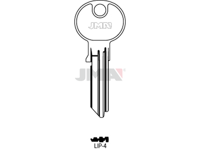 LIP-4 Cilindričan ključ (Silca LP57R / Errebi LIP23R) 13408