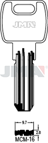 JMA MCM-16E8 Specijalan ključ (Silca MC15R / Errebi MD17)