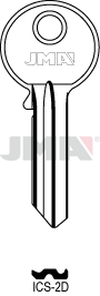JMA ICS-2D Cilindričan ključ (Silca ICS5 / Errebi ICS5D)