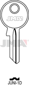 JMA JUNI-1D Cilindričan ključ (Silca JU1 / Errebi JN4)