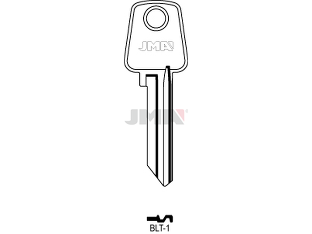BLT-1 Cilindričan ključ (Silca BLT1R / Errebi BLK1S) 12610