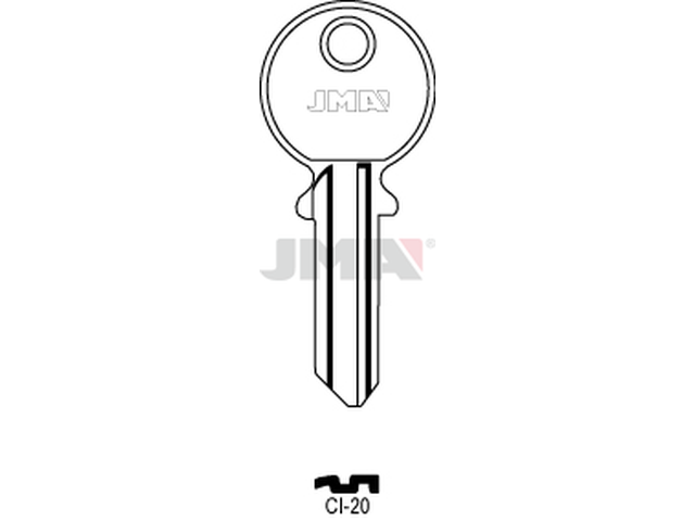 CI-20 Cilindričan ključ (Silca CS500 / Errebi CG5S) 12711