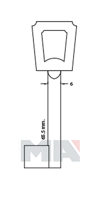 JMA N-1G Kasa ključ (Errebi 4JN1)