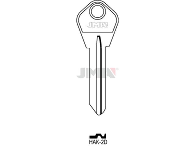 HAK-2D Cilindričan ključ (Silca HAK2 / Errebi HAR2D) 13167