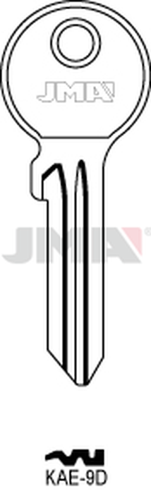 JMA KAE-9D Cilindričan ključ (Silca KLE6X / Errebi KAL9)