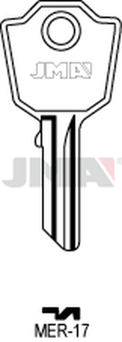JMA MER-17 Cilindričan ključ (Silca MER4 / Errebi MRP5)