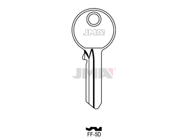 FF-5D Cilindričan ključ(Errebi FB5D/Silca FF7) 20623