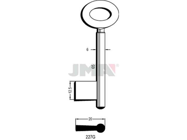 227G Kasa ključ 12428