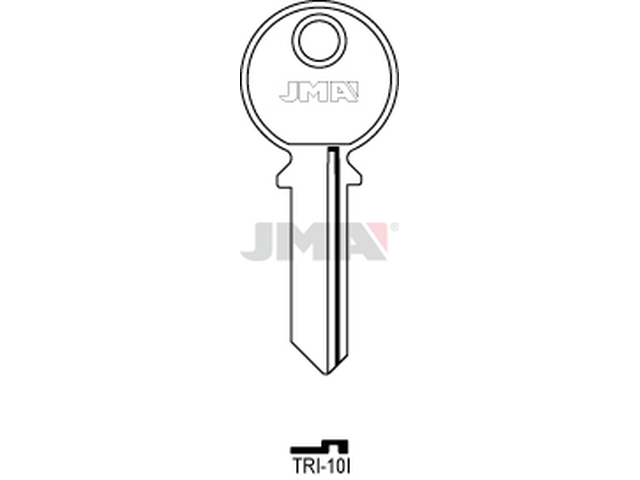 TRI-10I Cilindričan ključ (Silca TL2R / Errebi TR5) 13951