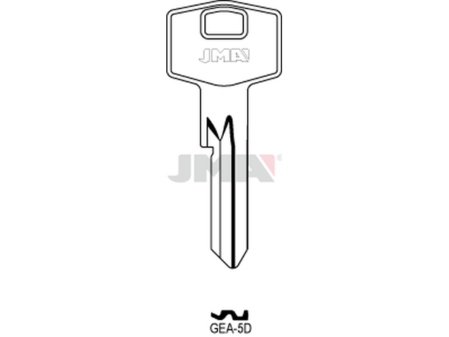 GEA-5D Cilindričan ključ (Silca BVA4, GR15 / Errebi GRA2) 13112