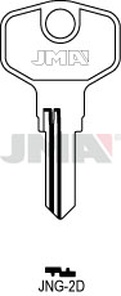 JMA JNG-2D Cilindričan ključ (Silca JU13R / Errebi JNG2)
