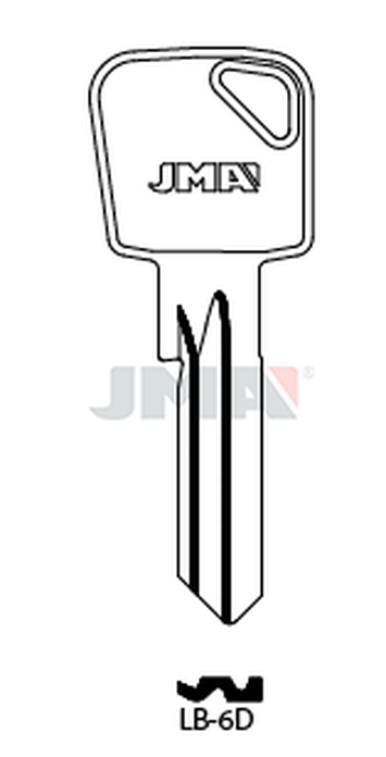 JMA LB-6D Cilindričan ključ (Errebi LOB5/Silca LOB18)