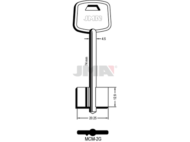 MCM-2G Kasa ključ (Silca 5MC1 / Errebi 1MD2) 13443