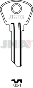 JMA KIC-1 Cilindričan ključ (Silca KIV2R / Errebi KCN1S)