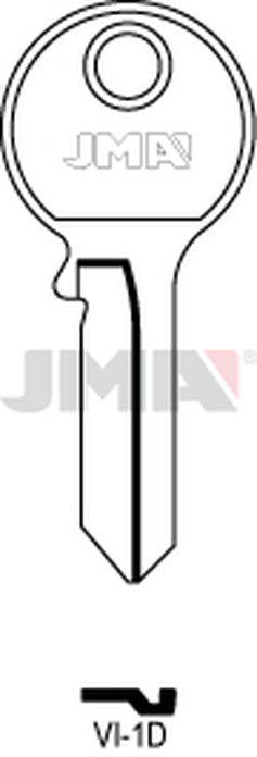JMA VI-1D Cilindričan ključ (Silca VI081 / Errebi V5S)