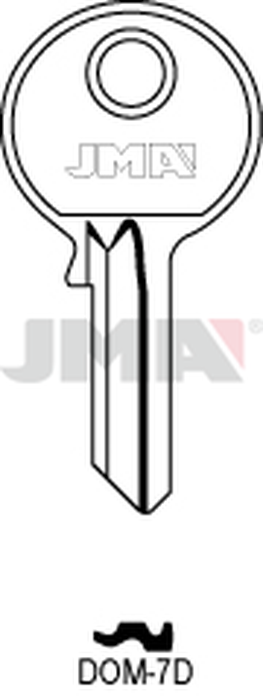 JMA DOM-7D Cilindričan ključ (Silca DM25 / Errebi DM22)