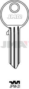 JMA JPM-2I Cilindričan ključ (Silca JM2R / Errebi AU42)