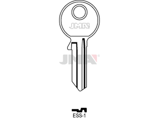 ESS-1 Cilindričan ključ (Silca BAB4R / Errebi ESS5ML) 12924