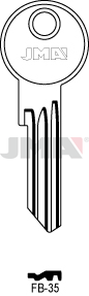 JMA FB-35 Cilindričan ključ (Silca FB22RX / Errebi F42RL)