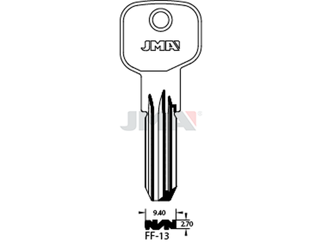 FF-13 Specijalan ključ (Silca FF19, FF28 / Errebi FF21) 14880