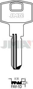 JMA FAY-1D Specijalan ključ (Silca FY1R / Errebi FAY2R)