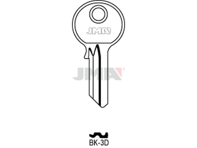 BK-3D Cilindričan ključ (Silca YL30 / Errebi KS3PD) 12595