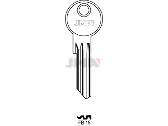 FB-15 Cilindričan ključ (Silca FB17RX / Errebi F29RL) 12989