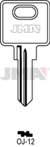 JMA OJ-12 Cilindričan ključ (Silca OJ6R / Errebi OJ12R)