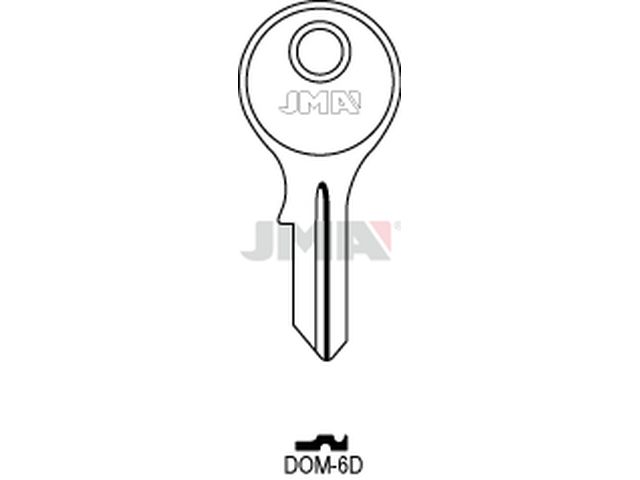 DOM-6D Cilindričan ključ (Silca DM4, DM19 / Errebi) DM10, DM24 12890