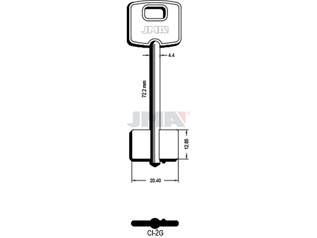 CI-2G Kasa ključ (Silca CSC / Errebi 1CI1R) 12721