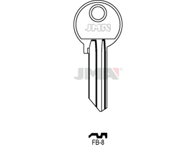 FB-8 Cilindričan ključ (Silca FB5R / Errebi F24R) 13019