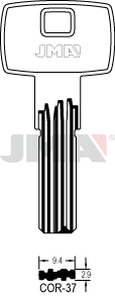 JMA COR-37 kl.cor87 Specijalan ključ (Silca CB87 / Errebi EZ15)