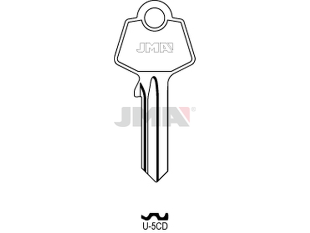 U-5CD Cilindričan ključ (Silca UL050G / Errebi UD5D) 13994