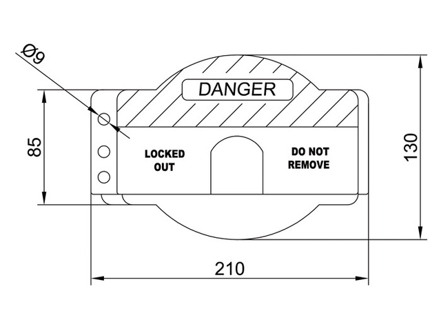 KRUŽNI BLOKATOR VENTILA 090410 LOCKOUT 14415