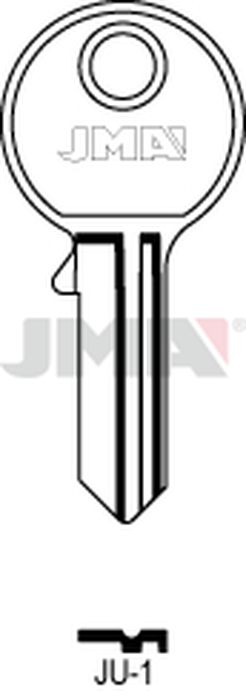 JMA JU-1 Cilindričan ključ (Silca JC1 / Errebi JK4S)