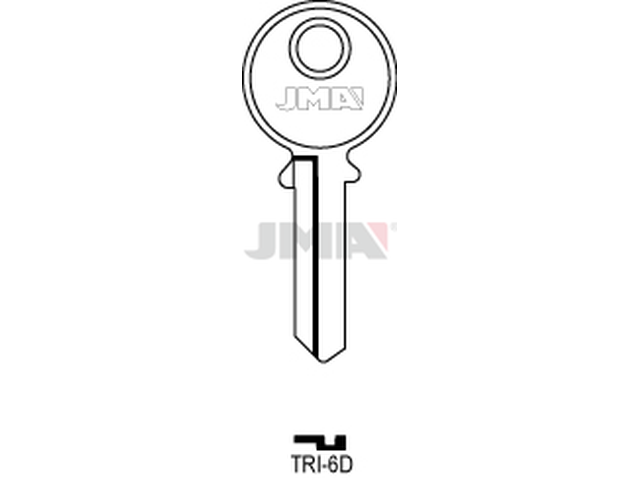 TRI-6D Cilindričan ključ (Silca TL7 / Errebi TR4R) 13967