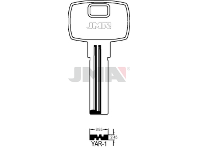 YAR-1 Specijalan ključ (Silca YD6R / Errebi YR1R) 14136