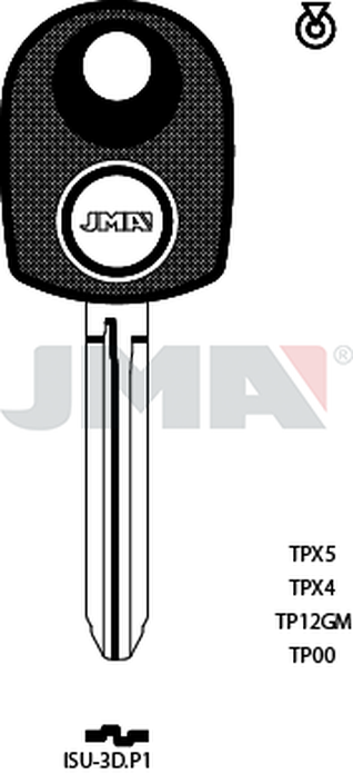 JMA TP00ISU-3D.P1 (Silca TOY43RATE / Errebi T00TY37P)