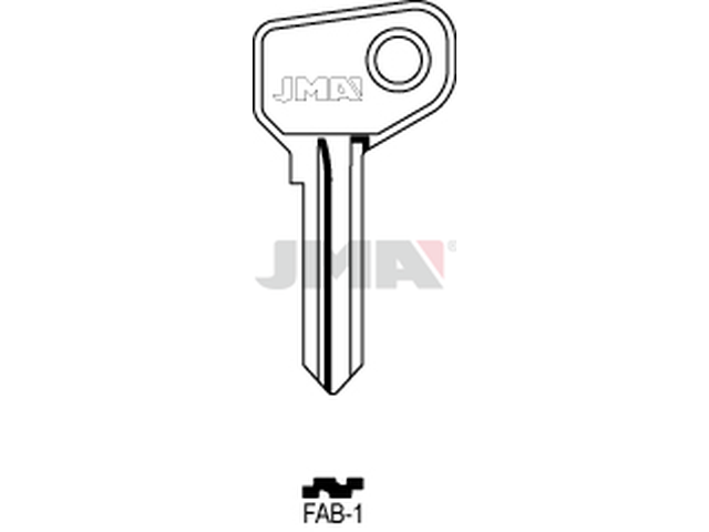 FAB-1 Cilindričan ključ (Silca FAB2 / Errebi FAA3) 12967