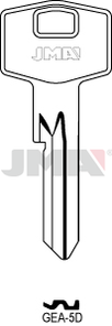JMA GEA-5D Cilindričan ključ (Silca BVA4, GR15 / Errebi GRA2)