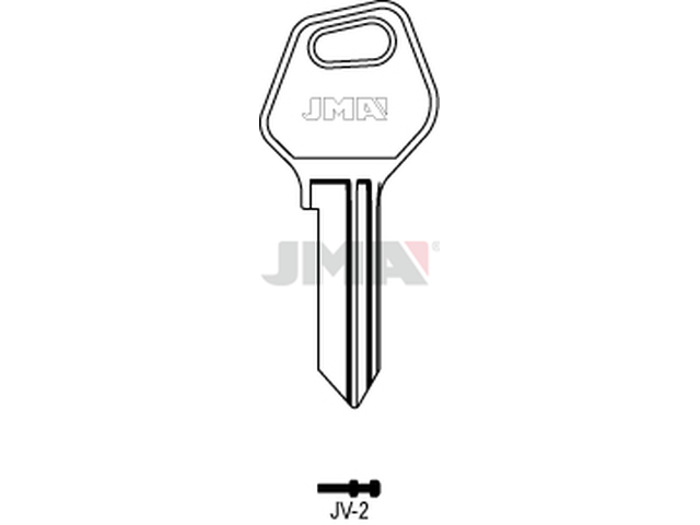 JV-2 Cilindričan ključ (Silca VS090V, PC13, FM090, FM6 / Errebi FB1, FB3) 13283
