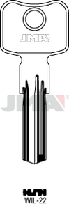 JMA WIL-22 Specijalan ključ (Silca WK95, WK70 / Errebi WI100)