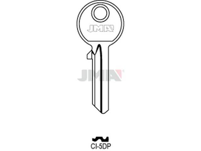 CI-5DP Cilindričan ključ (Silca AB3, CS7, CC1 / Errebi AU5PD, C5PD, C5PST, CC5PD) 12734