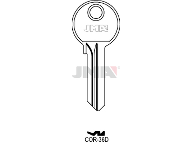 COR-36D Cilindričan ključ (Silca CB17/ Errebi CO11) 12772