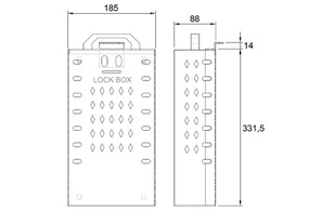 IFAM VERTICAL BOX 14 PADLOCKS 090545 Lockout kutija