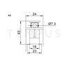 ADJUSTABLE BALL VAL.MAX 8 090330 Blokator ventila 16554