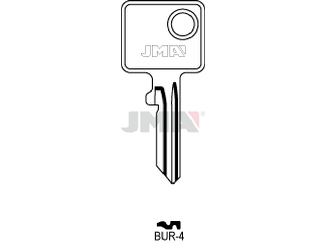 BUR-4 Cilindričan ključ (Silca BUR20R / Errebi BG24R) 12662