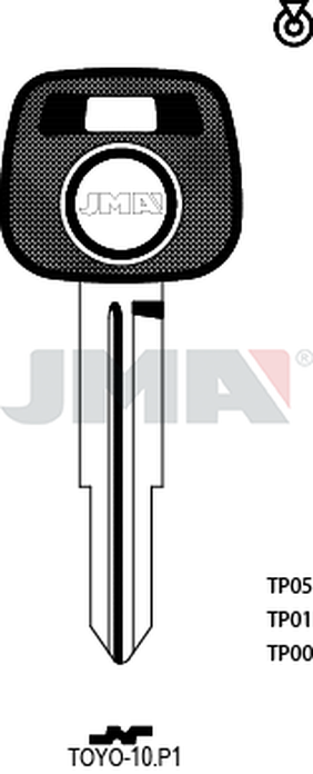 JMA TP00TOYO-10.P1 (Silca TOY42AT0 / Errebi T00TY42PA)