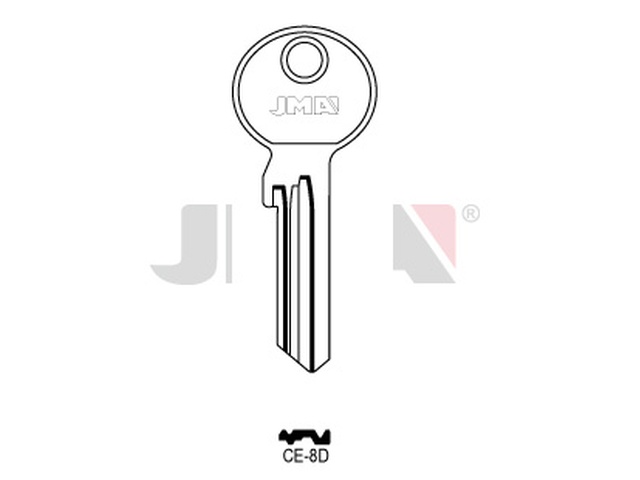 CE-8D Cilindričan ključ (Silca CE20 / Errebi CE31) 14868